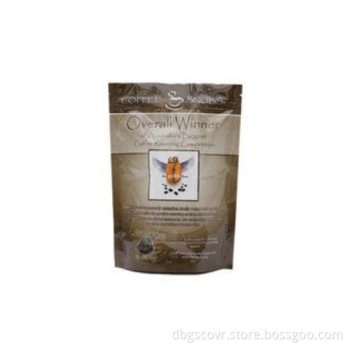 Moisture Proof Zipper Coffee Bags / Pouch With Degassing Va